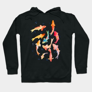 Watercolored Koi Pond Hoodie